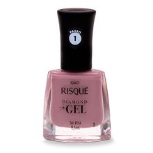 Esmalte Risqué Diamond Gel Sal Rosa 9,5ml Esmalte Risqu? Diamod Gel Sal Rosa 9,5ml