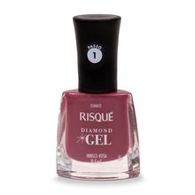 Esmalte Risqué Diamond Gel Hibisco Rosa 9,5ml Esmalte Risqu? Diamod Gel Hibisco Rosa 9,5ml