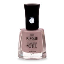 Esmalte Risqué Diamond Gel Noz Moscada 9,5ml Esmalte Risqu? Diamod Gel Noz Moscada 9,5ml