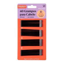 Proart 40 Grampos de Cabelo Curvo Preto