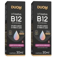 KIT 2 METILCOBALAMINA ALTO TEOR DE VITAMINA B12 1 GOTA DIA TOTAL 60ML 856 DOSES – DUOM