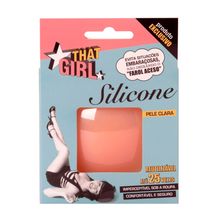Adesivo de Silicone That Girl Reutilizável para os Seios Pele Clara com 1 par