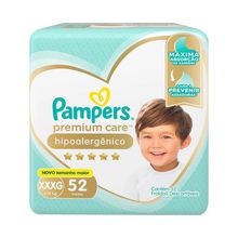Fralda Descartável Pampers Premium Care Jumbo 52 Unidades XXXG