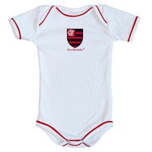 Body Flamengo Oficial Branco - Torcida Baby
