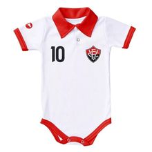 Body Polo Vitória Branco Torcida Baby