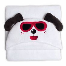 Manta Infantil com Capuz - Bouton - Microfibra Happy Dog