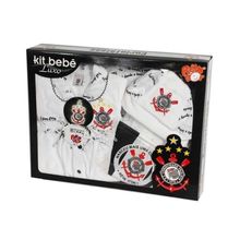 Kit Maternidade Corinthians Plush com Saco de Dormir Feminino Oficial