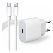 Cabo e Fonte Compatível i-Phone SE X Xr 11 12 13pro 14 Usb-c
