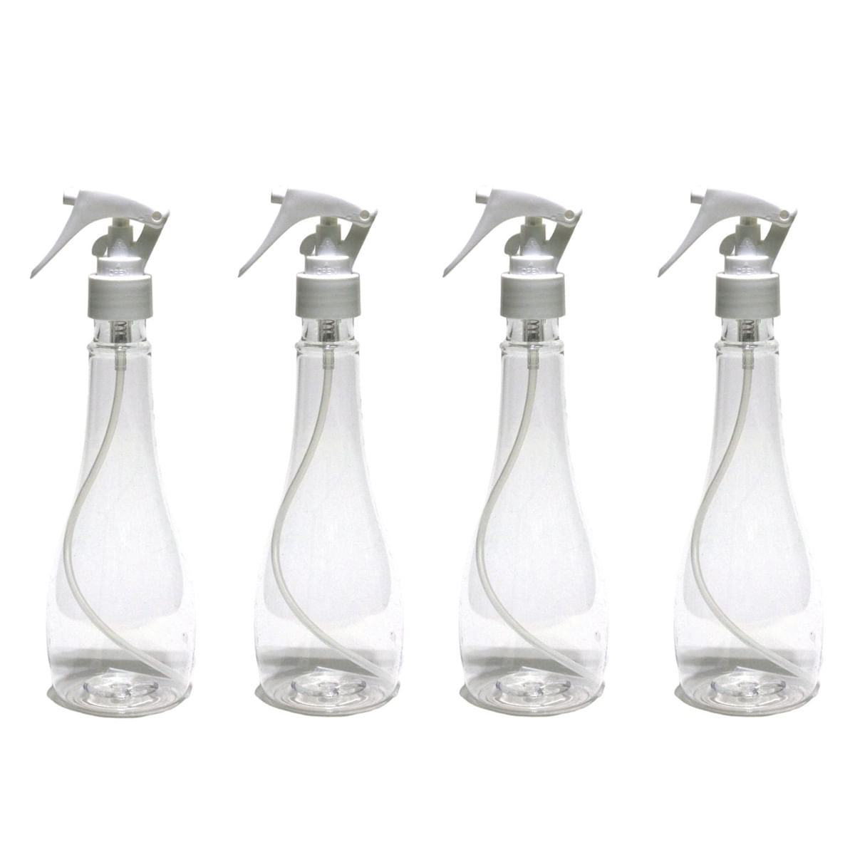4 Frascos Borrifador Pulverizador 250ml Spray Alcool Limpeza