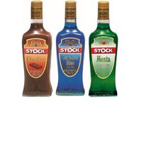 Kit Licores Stock - Curaçau Blue, Menta e Chocolate 720ml Cd