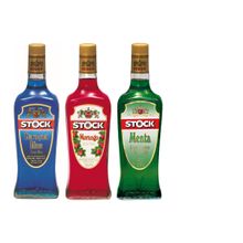 Kit Licores Stock - Menta, Curaçau Blue E Morango 720ml Cada