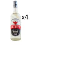 Kit Cachaça Seleta Prata 1000ml 4 unidades