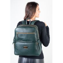 Mochila grande de couro liso Zooey