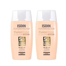 Kit 2 Isdin Fotoprotector Fps50 Fusion Water Color Pele Clara 50ml