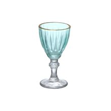 Taça Licor Dominic Hauskraft Verde Borda Dourada 55 ml 6 Peças