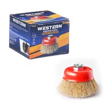 Escova Copo Cerdas Ondul 100Mm