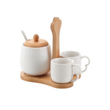 Jogo De Xícaras Para Café Com Açucareiro e Suporte Oasis 4 Peças