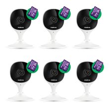 Kit 6 Câmeras Imx Wi-fi C/ Cartão De Memória 32gb Intelbras