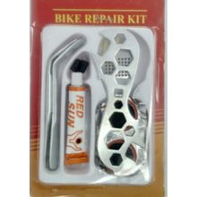 Kit Reparo Pneu Bike Ferramenta cola lixa12 Peças Bicicleta