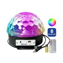 Globo Mágico Meia Bola Led Cristal Lk-308 Music