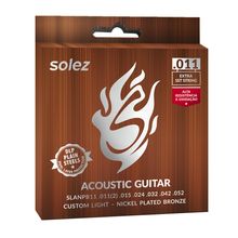 Corda Solez Violão Aço SLANPB11 Níquel Bronze 11/52 - EC0390