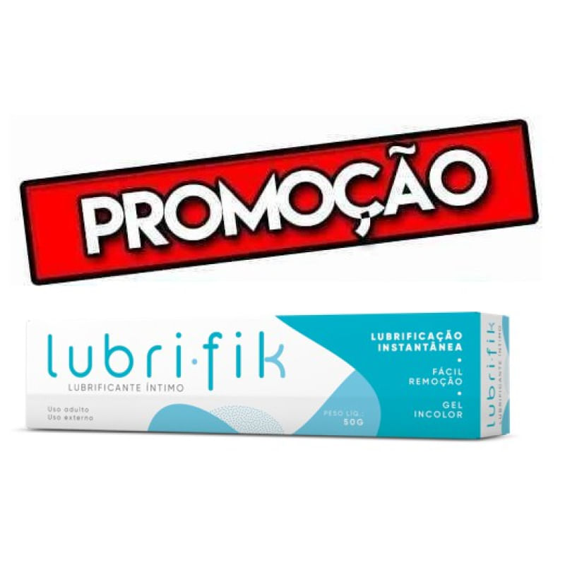 Gel Lubrificante Íntimo Lubrifik 50g Prazer Sexual