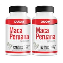 Kit com 2 Maca Peruana Com Picolinato de Cromo 120 Cápsulas - Duom