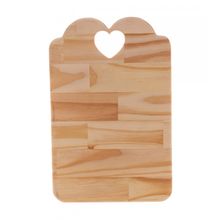 Tabua Coração em Madeira Pinus 46x28 cm - Rojemac
