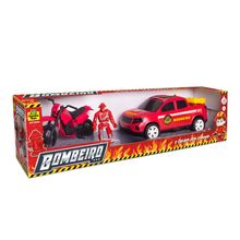 Bombeiro Kit Resgate Pick-Up e Moto 0040 - Samba Toys
