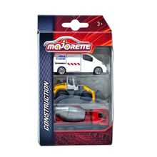 Pack 1 Miniatura Com 3 Peças Construção 1/64 M1 - Majorette