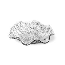 Fruteira de Vidro Transparente Petit Poá 28cm - Design Elegante