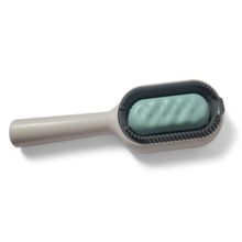 Escova Pente Pet Tira Pelos Silicone Tanque água 3x1 Verde