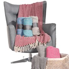 MANTA PARA SOFA FIO TINTO JACQUARD TESSI 1,20m x 1,50m SORT.