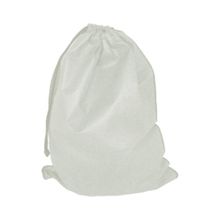 4 Saco Para Roupa Suja Viajem Mala Tnt Sacola Fechada Cordão - Branco