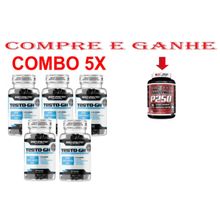 Combo 5x Testo-gh, Pote 120  Body Nutry + Chromax P250