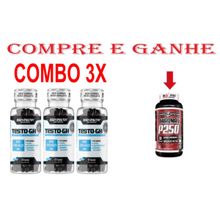 Combo 3x Testo-gh, Pote 120  Body Nutry + Chromax P250