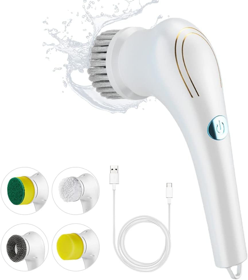 Escova De Limpeza Elétrica Portátil, Giratória Elétrica Sem Fio, Escova De Limpeza Elétrica Recarregável Q-3278