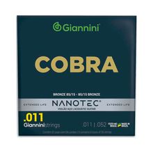 Corda P/ Violão Aço Giannini Nanotec Cobra PN 11/52 - EC0559