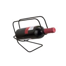 Suporte De Mesa Porta Garrafa De Vinho Preto Alça Para Servir Organização Decoração Cozinha
