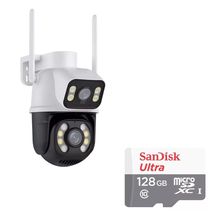 Câmera Importada Wi-fi Smart  Lente Dupla Externa Cartão de Memória 128gb