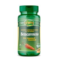 Betacaroteno Vitamina A E C 60 CAPS 500MG - Unilife