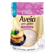 Aveia em Flocos Finos Sem Glúten Leve Croc 200g
