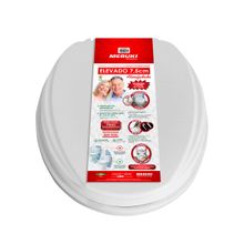 Assento Sanitário Elevado Almofadado (7,5cm) - Mebuki
