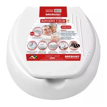 Assento Sanitário Oval Elevado 7,5 Cm Com Tampa - Mebuki