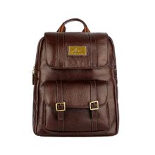 Mochila de couro liso Trip