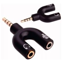 Cabo Adaptador Splitter P3 X P2 Fone Microfone Headset Controle Áudio Pc