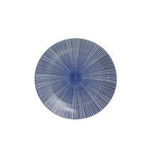 Prato para Sobremesa Stripe Azul 19,5 cm