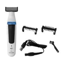 Aparador de Pelos Gama G Blade GCX623 Bivolt com Carregamento USB e Função Wet & Dry – Branco e Azul