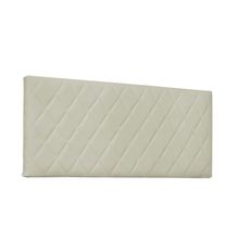 Cabeceira Painel Dubai Para Cama Box Solteiro 90 cm Corino Bege - D'Rossi