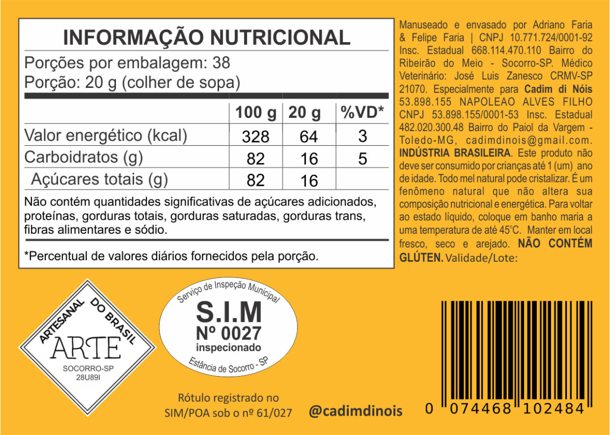 Mel silvestre 750gr